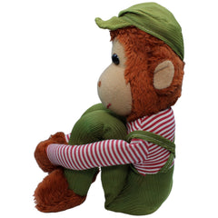1233425 Unbekannt Vintage Knee Hugger, Affe in grüner Latzhose Kuscheltier Kumpel Leo Gebraucht