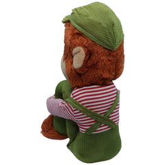 1233425 Unbekannt Vintage Knee Hugger, Affe in grüner Latzhose Kuscheltier Kumpel Leo Gebraucht