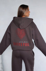 Best You've Ever Had Zip Front Hoodie Charcoal