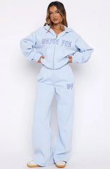 Lucky Ones Wide Leg Sweatpants Baby Blue