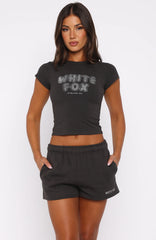 Forever Is Ours Baby Tee Charcoal