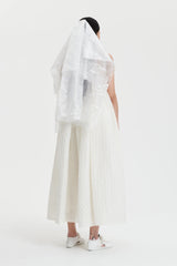 BETH | DRESS LINEN PLISS… WHITE BRIDAL
