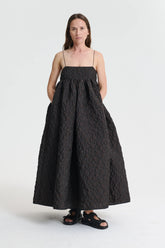 BETH | DRESS WINDROSE MATELASS… BROWN