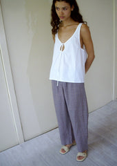 U Shape Top - White