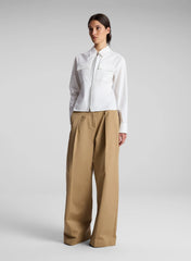Sage Cotton Zip Top