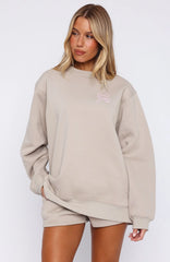 Love You Forever Oversized Sweater Moon