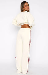 11th Street Out & About Wide Leg Sweatpants Cake Batter