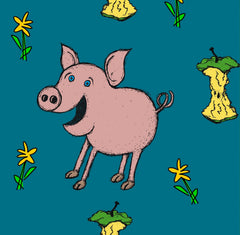 Jurk / Adult Long Sleeve Dress Pig Teal - Duns Sweden