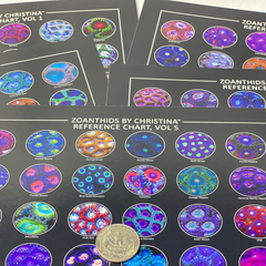 Complete Set of 5 Zoanthids Prints - Cool Reef Inspired Animal Print- Zoanthids by Christina VOL 1-5 - 8.5x11