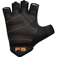 RDX F5 WeightLifting Gym Gloves#color_orange