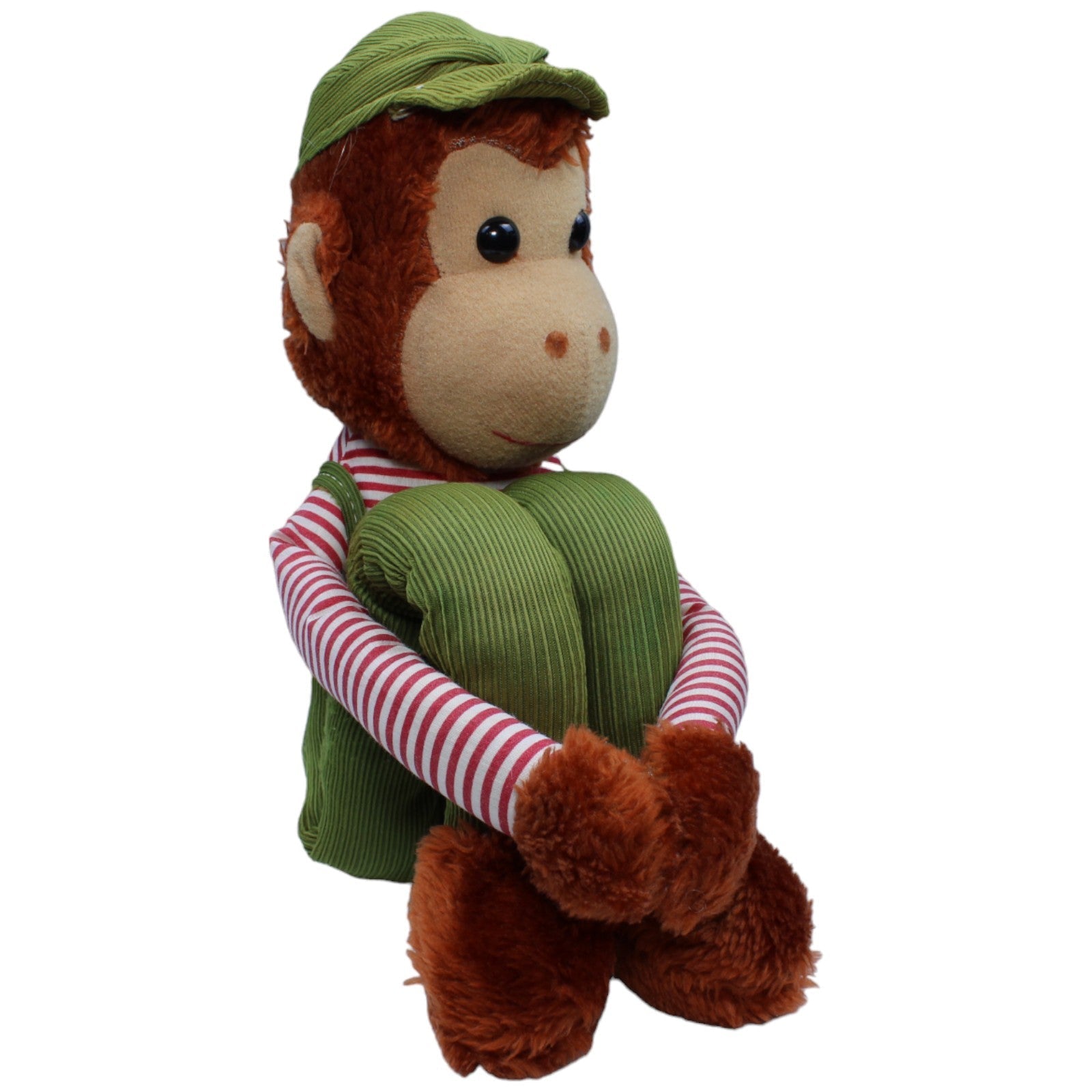 1233425 Unbekannt Vintage Knee Hugger, Affe in grüner Latzhose Kuscheltier Kumpel Leo Gebraucht