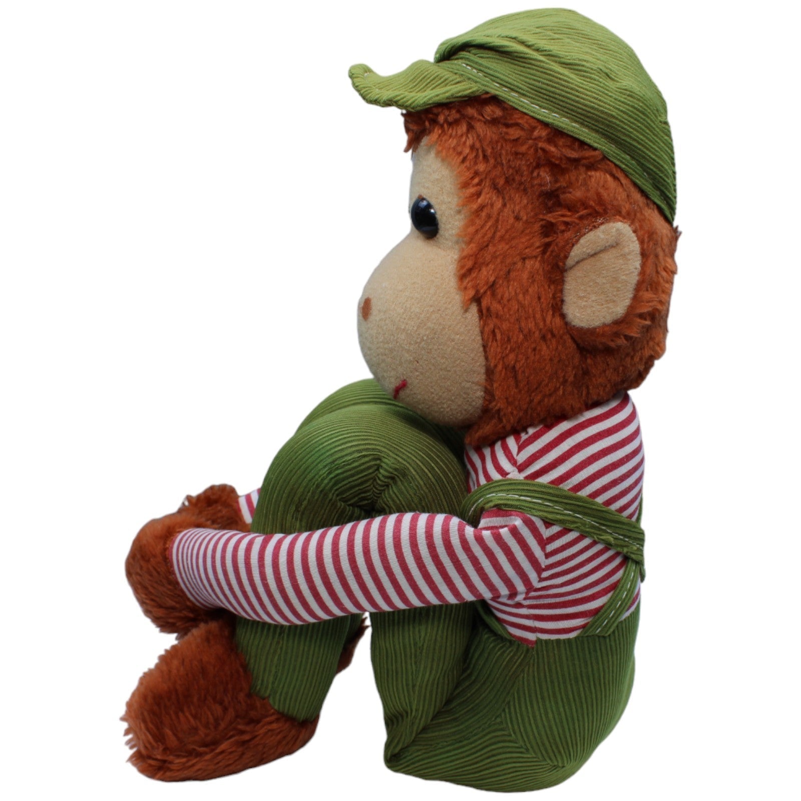 1233425 Unbekannt Vintage Knee Hugger, Affe in grüner Latzhose Kuscheltier Kumpel Leo Gebraucht