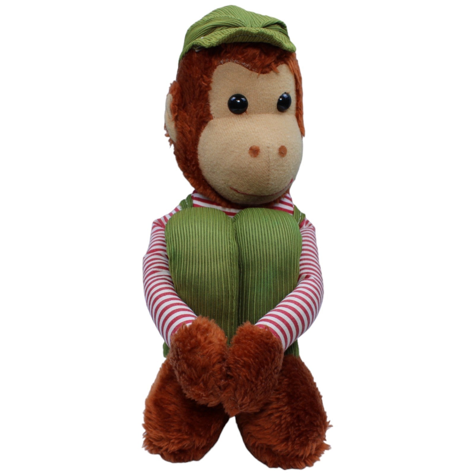 1233425 Unbekannt Vintage Knee Hugger, Affe in grüner Latzhose Kuscheltier Kumpel Leo Gebraucht