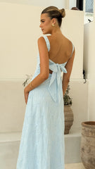 Gianna Maxi Dress - Blue Lace