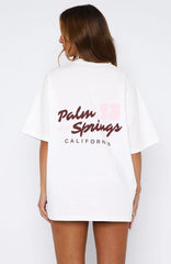 Palm Springs Edition Oversized Tee White