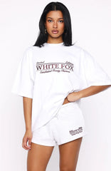 Standing My Ground Oversized Tee White