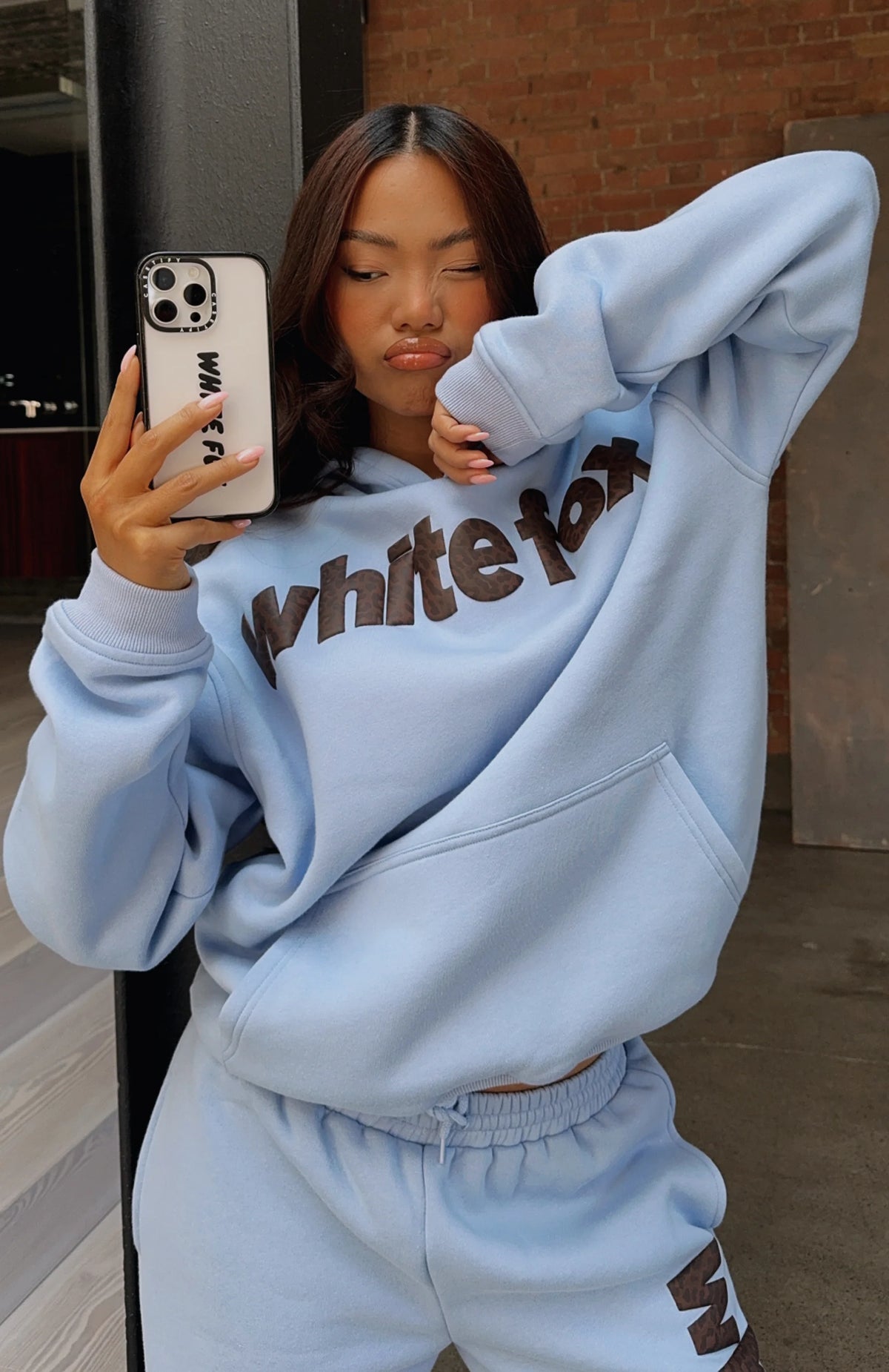 From The Archives Allora Oversized Hoodie Blue