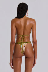 Fatale Ruffle Bikini Top in Sunrise Bloom
