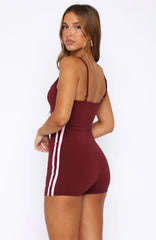 Palm Springs Edition Playsuit Burgundy