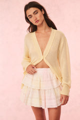 Ruffle Mini Tie-Dye Skirt