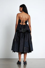 ROSIE | PATCH. SKIRT ENCORE PATCHWORK | BLACK