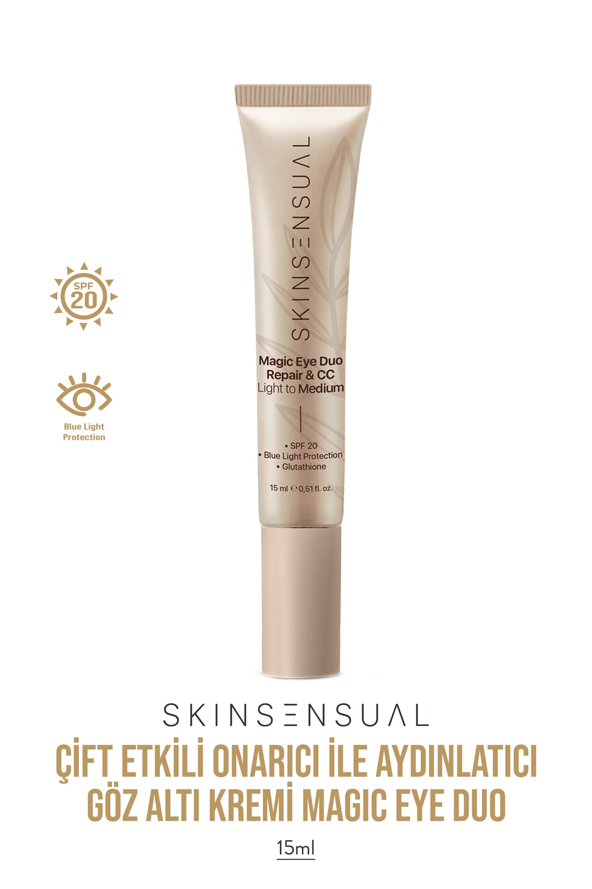 Magic Eye Duo Repair & CC - Çift Etkili Onarıcı ile Aydınlatıcı Göz Altı Kremi | Light to Medium 15ml (Kopya)