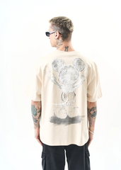 Tshirt Hallstarz Mickey Mouse Beige