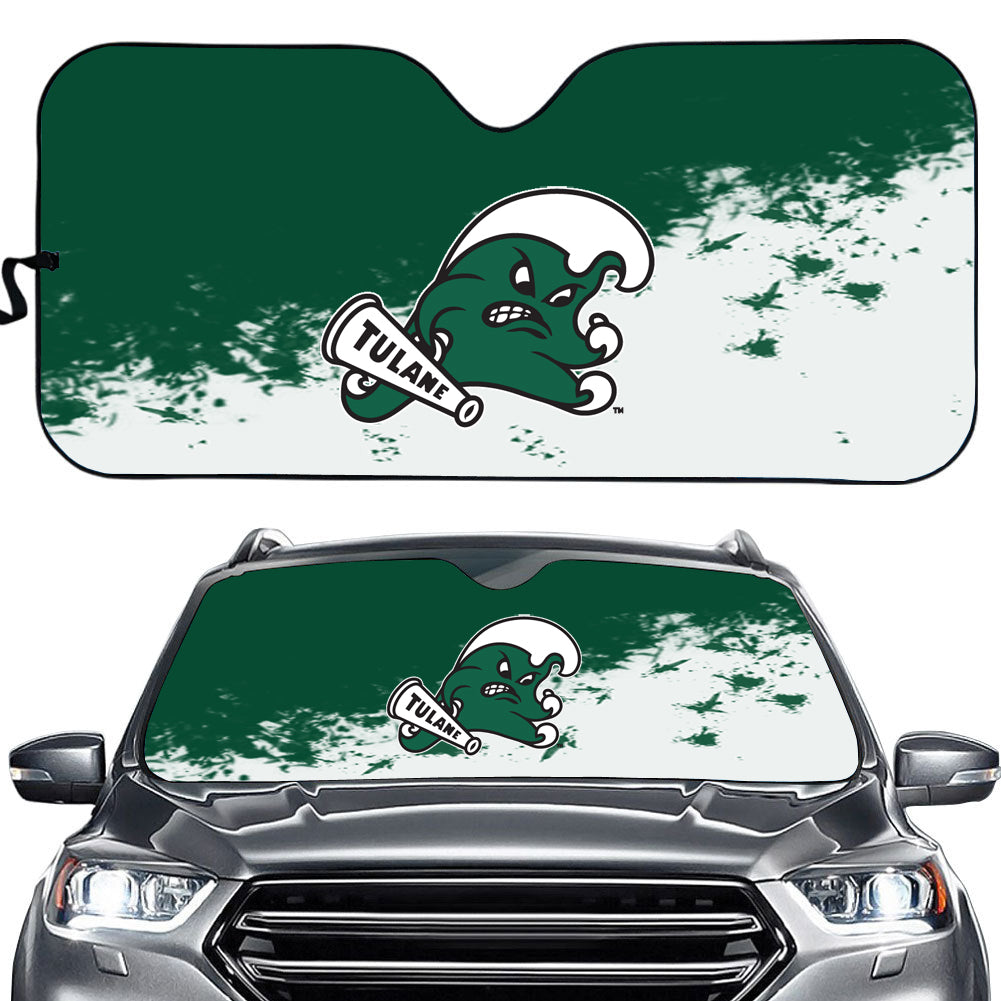 Tulane Green Wave NCAA Car Windshield Sun Shade Universal Fit Sunshade