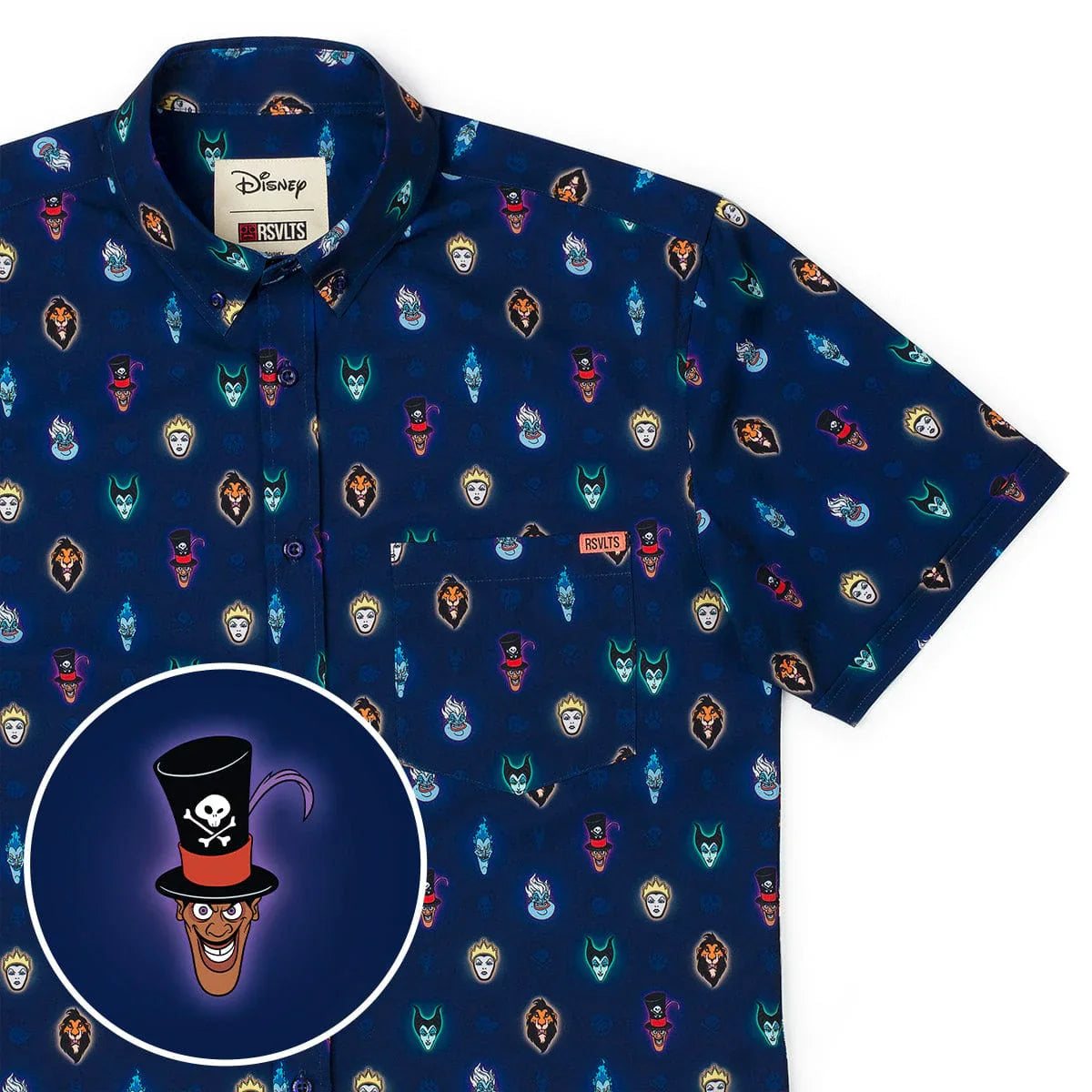 RSVLTS Disney Villains "Vile Luminescence" - KUNUFLEX Short Sleeve Shirt